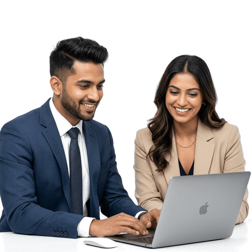 BDJobs Live Recruitment Team with Laptop